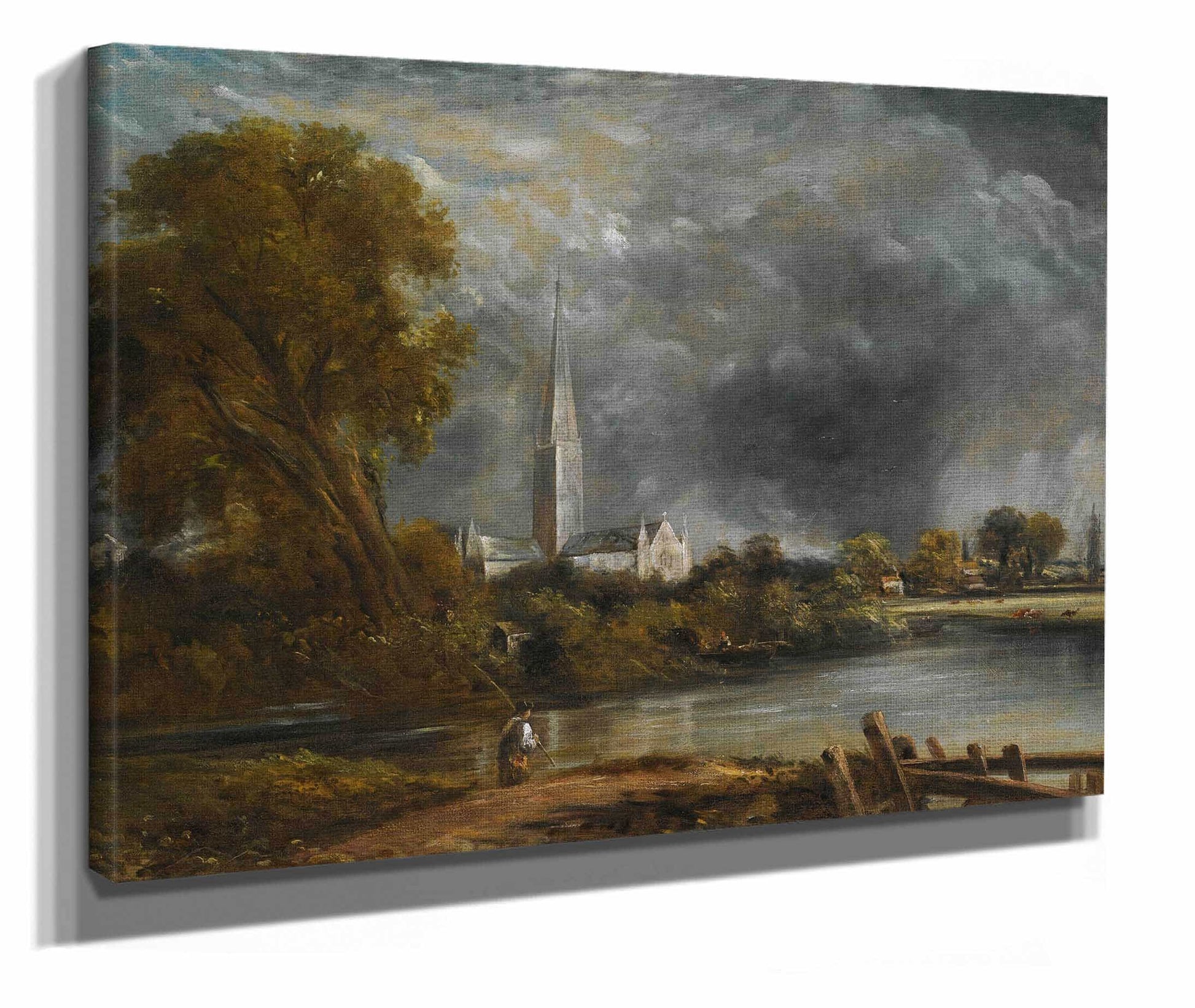 Salisbury Cathedral From The Meadows by John Constable