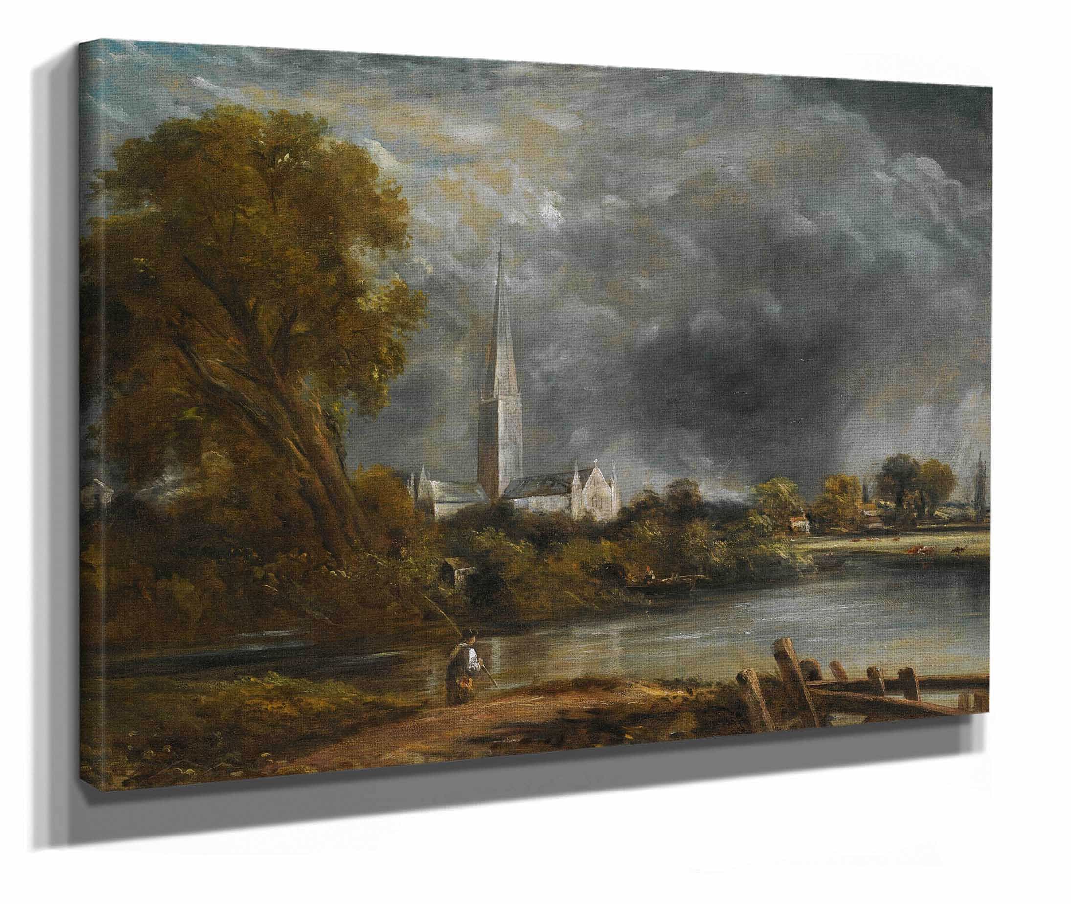 Salisbury Cathedral From The Meadows by John Constable