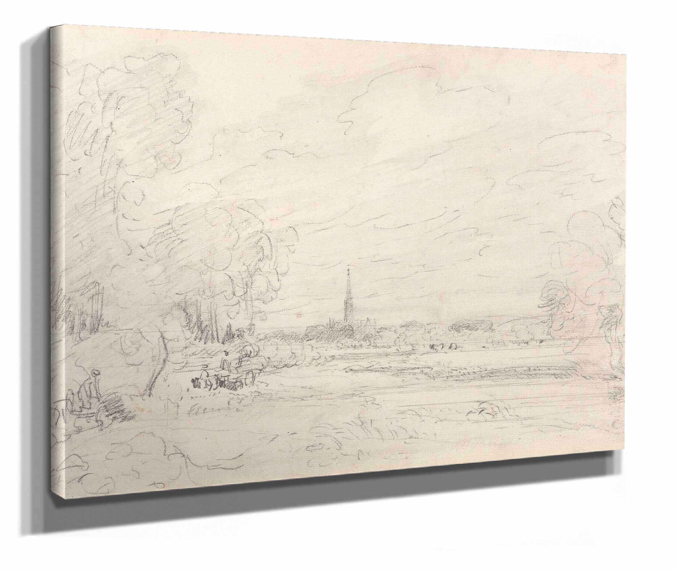 Salisbury Cathedral From The Meadows by John Constable