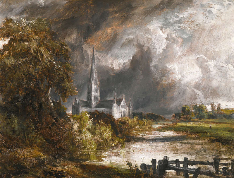 Salisbury Cathedral From The Meadows by John Constable