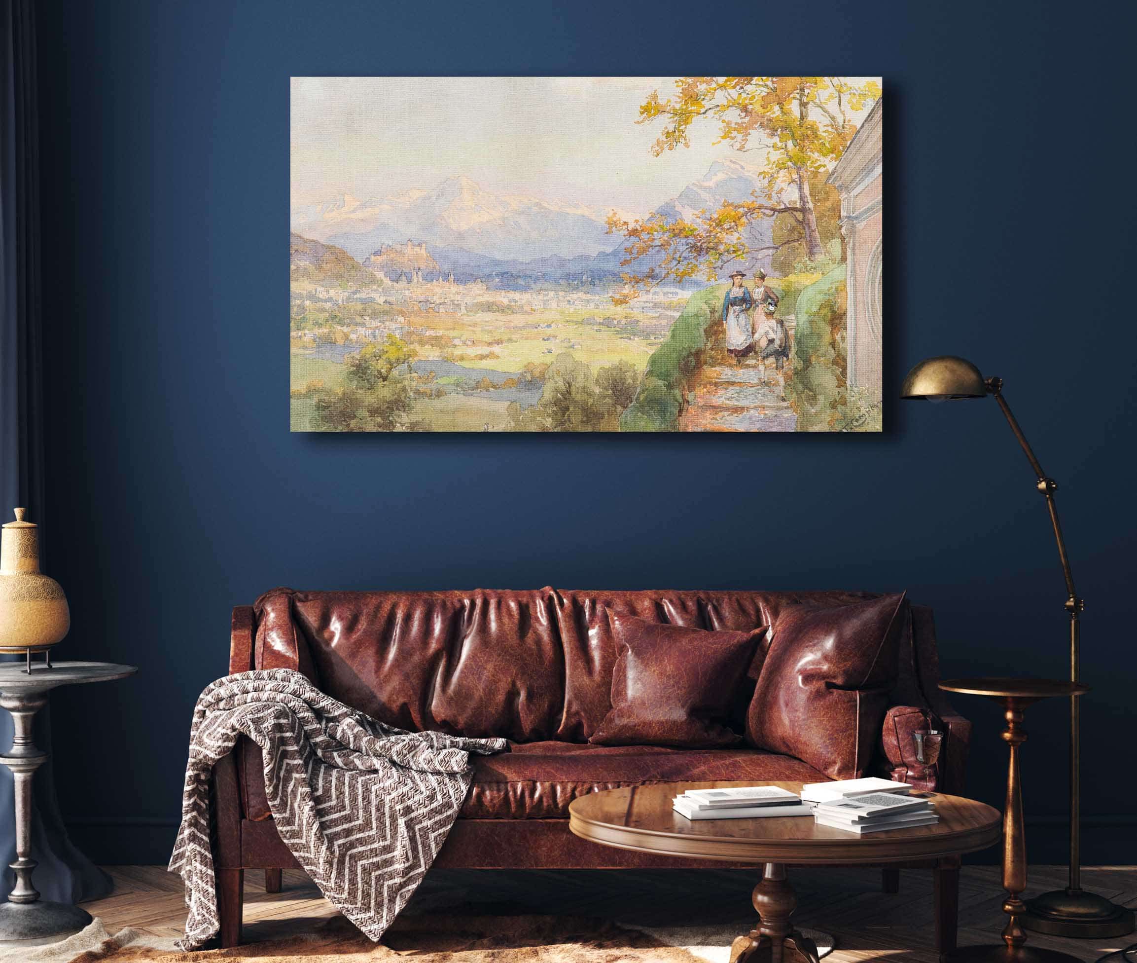 Salzburg Von Maria Plain by Edward Theodore Compton