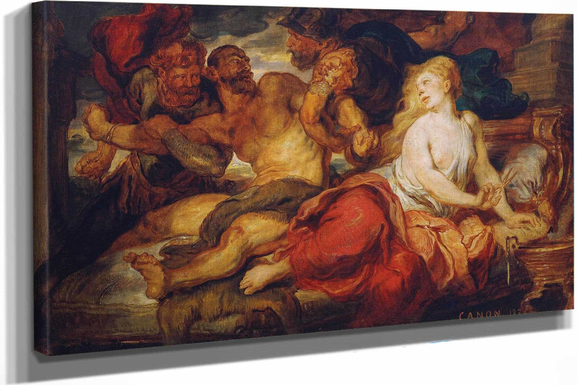 Samson And Delila by Hans Canon