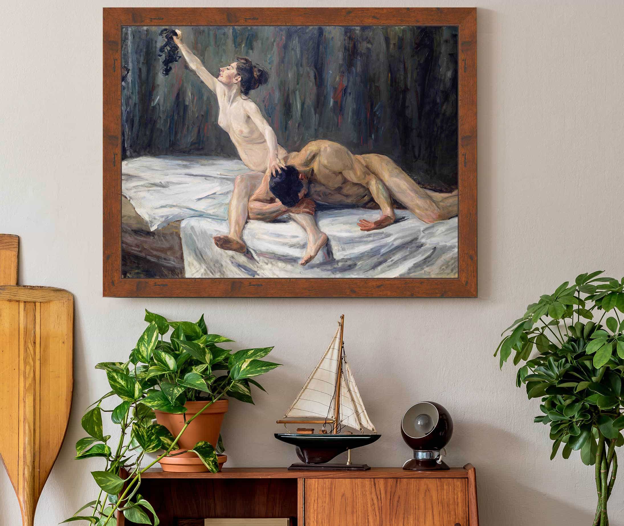 Samson And Delilah by Max Liebermann