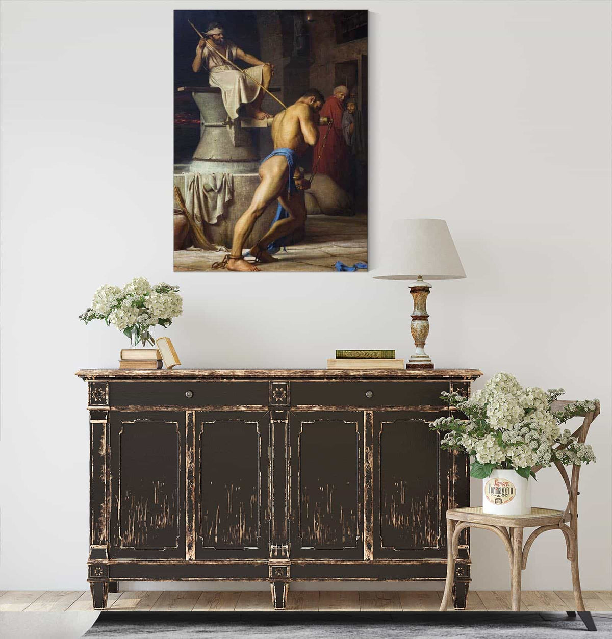 Samson And The Philistines by Carl Bloch