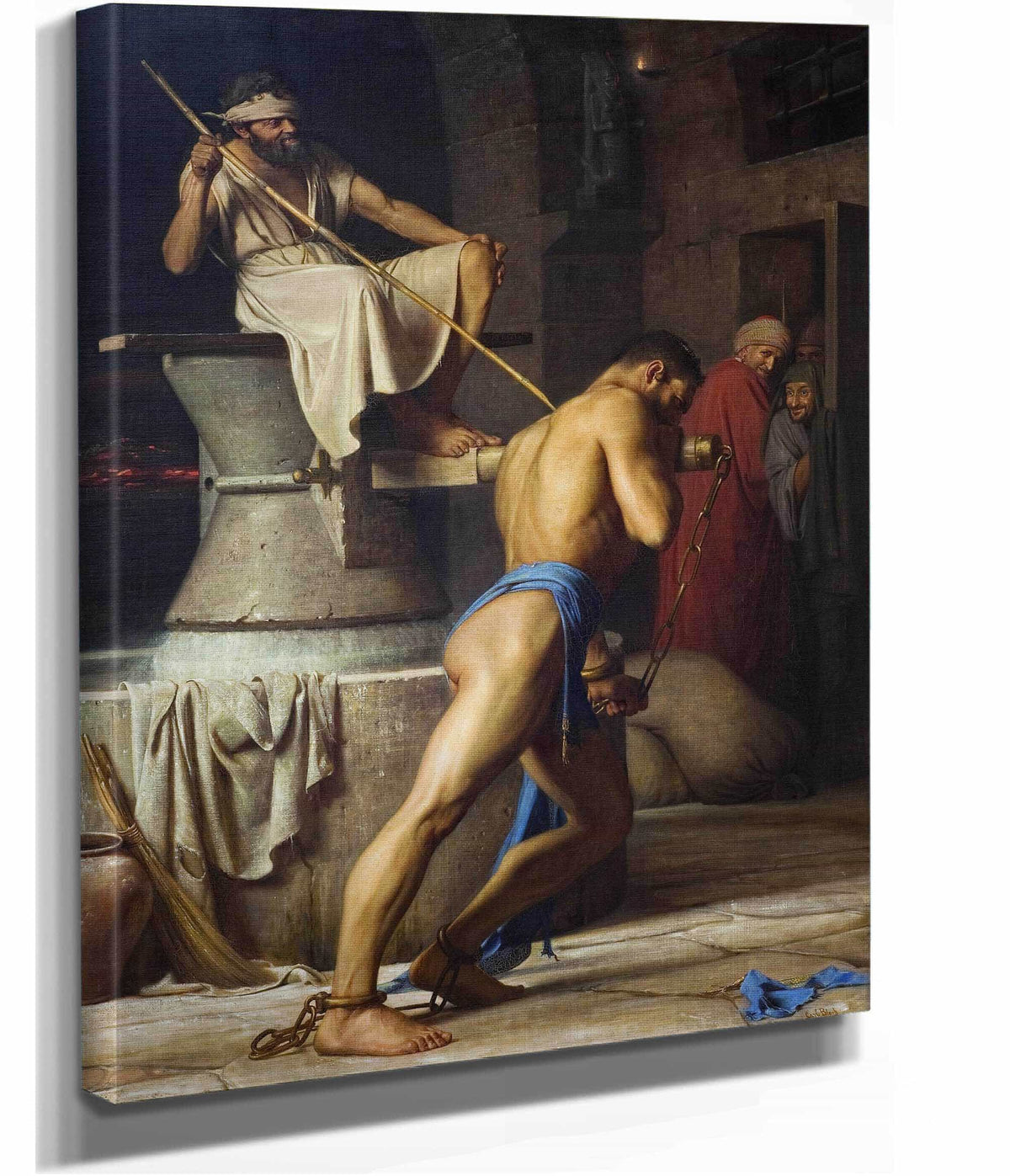 Samson And The Philistines by Carl Bloch