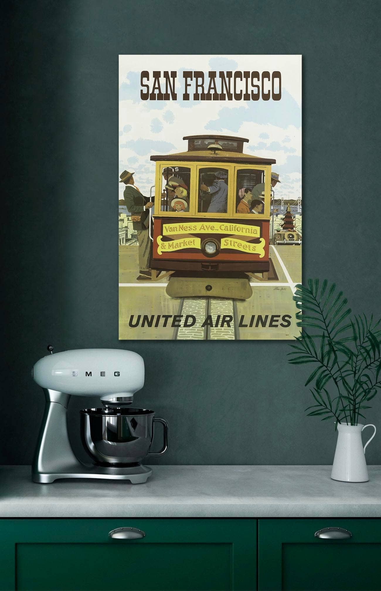 San Francisco Cable Car United Air Lines