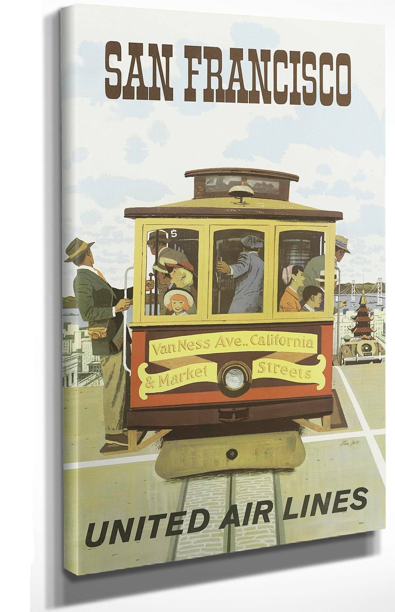 San Francisco Cable Car United Air Lines