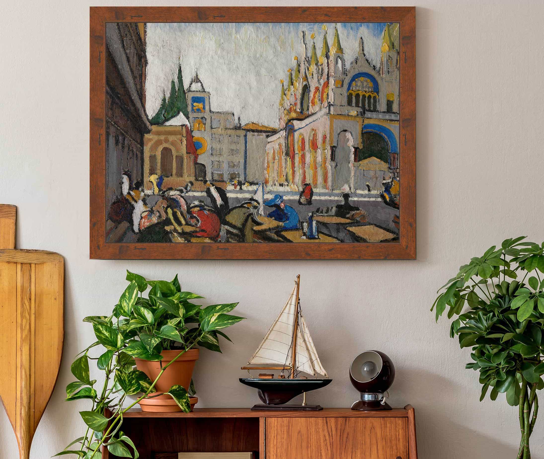 San Marco From The Piazetta by Jules Schmalzigaug