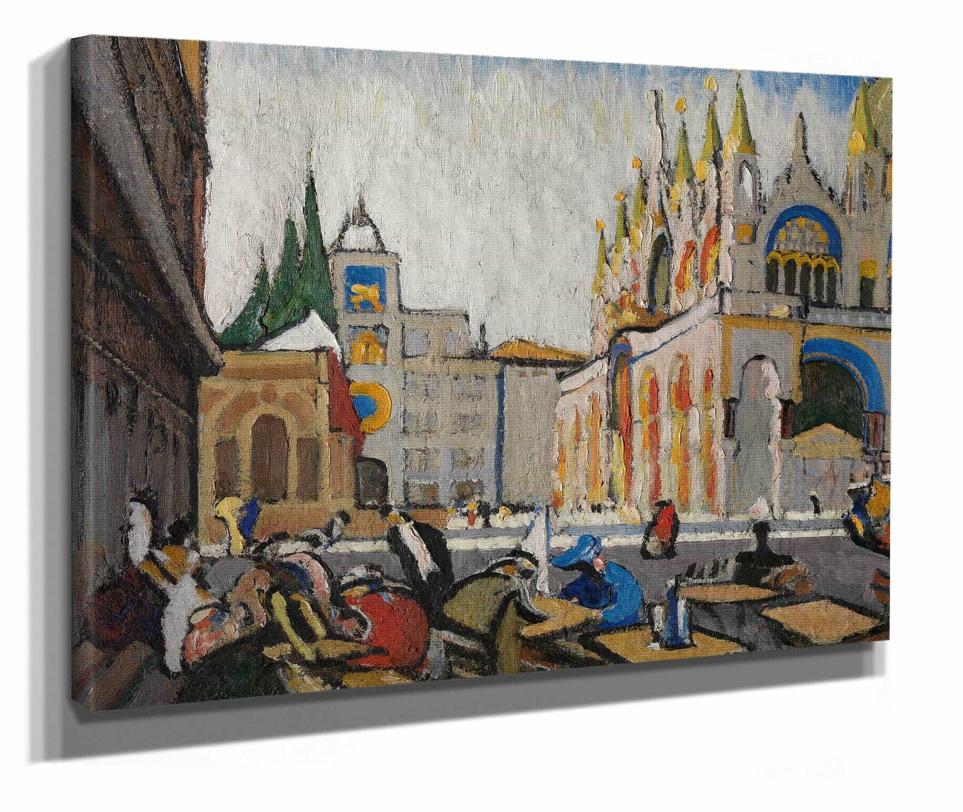 San Marco From The Piazetta by Jules Schmalzigaug