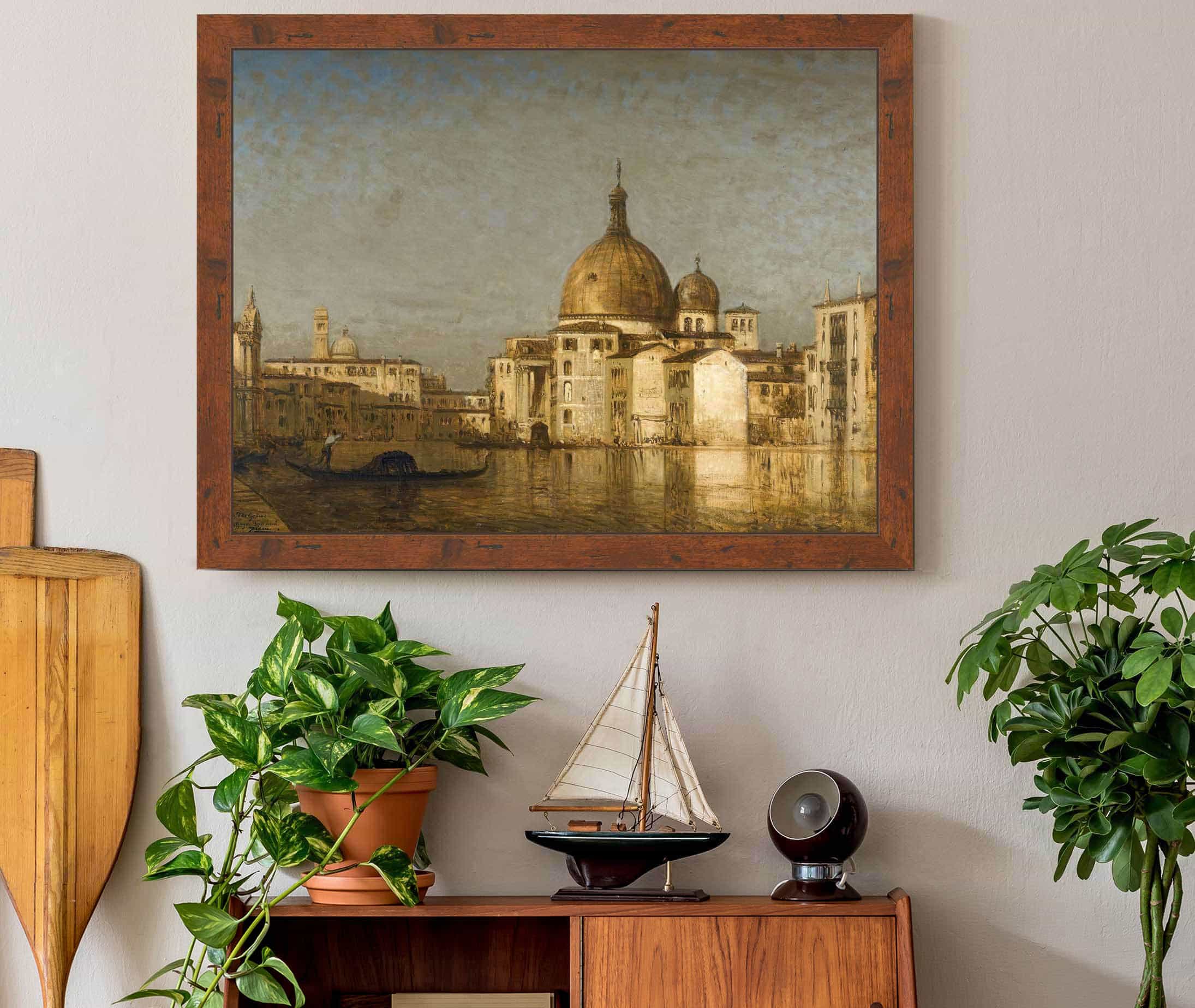 San Simeone Piccolo Au Dela Du Grand Canal Venis by Felix Ziem