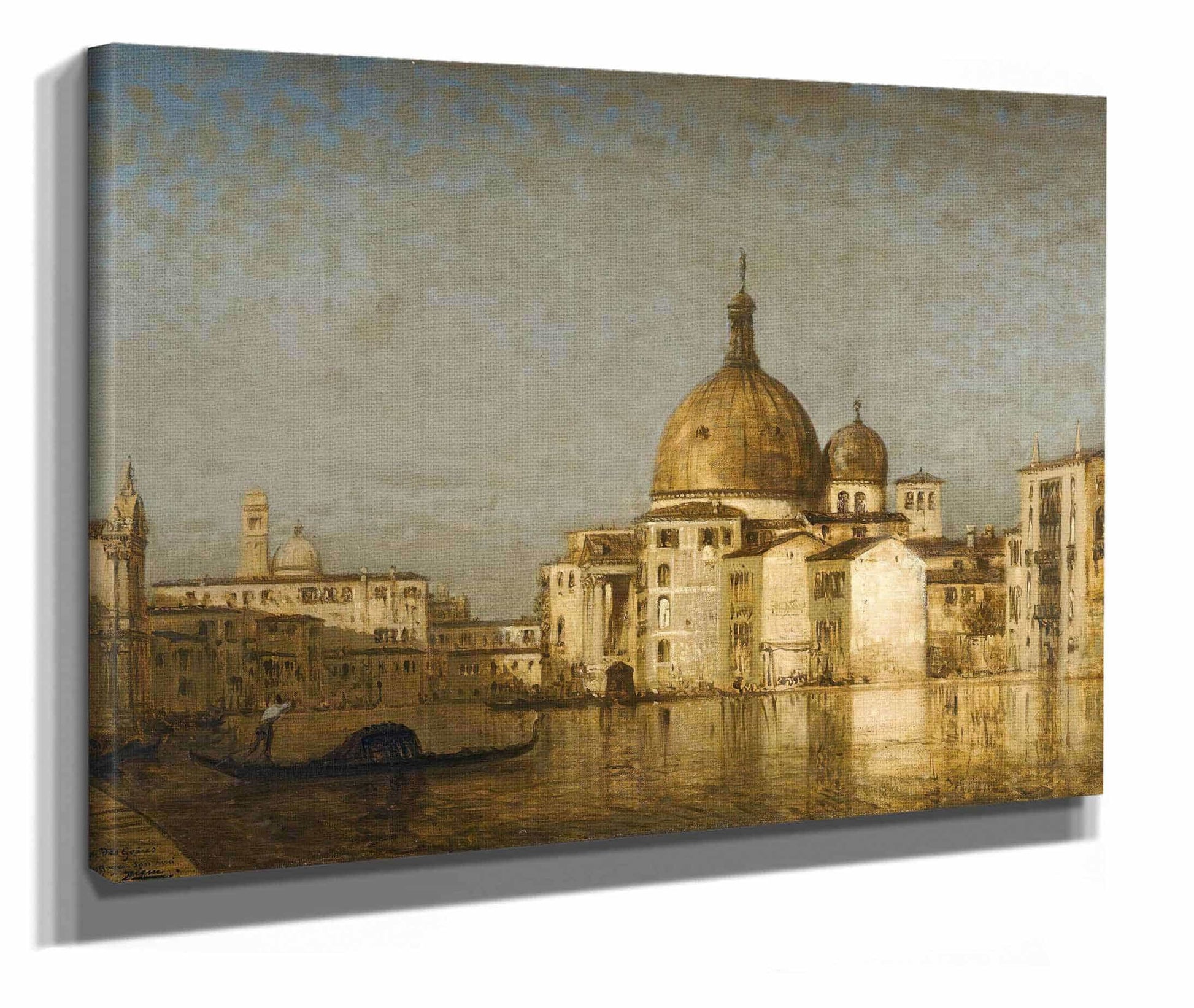 San Simeone Piccolo Au Dela Du Grand Canal Venis by Felix Ziem