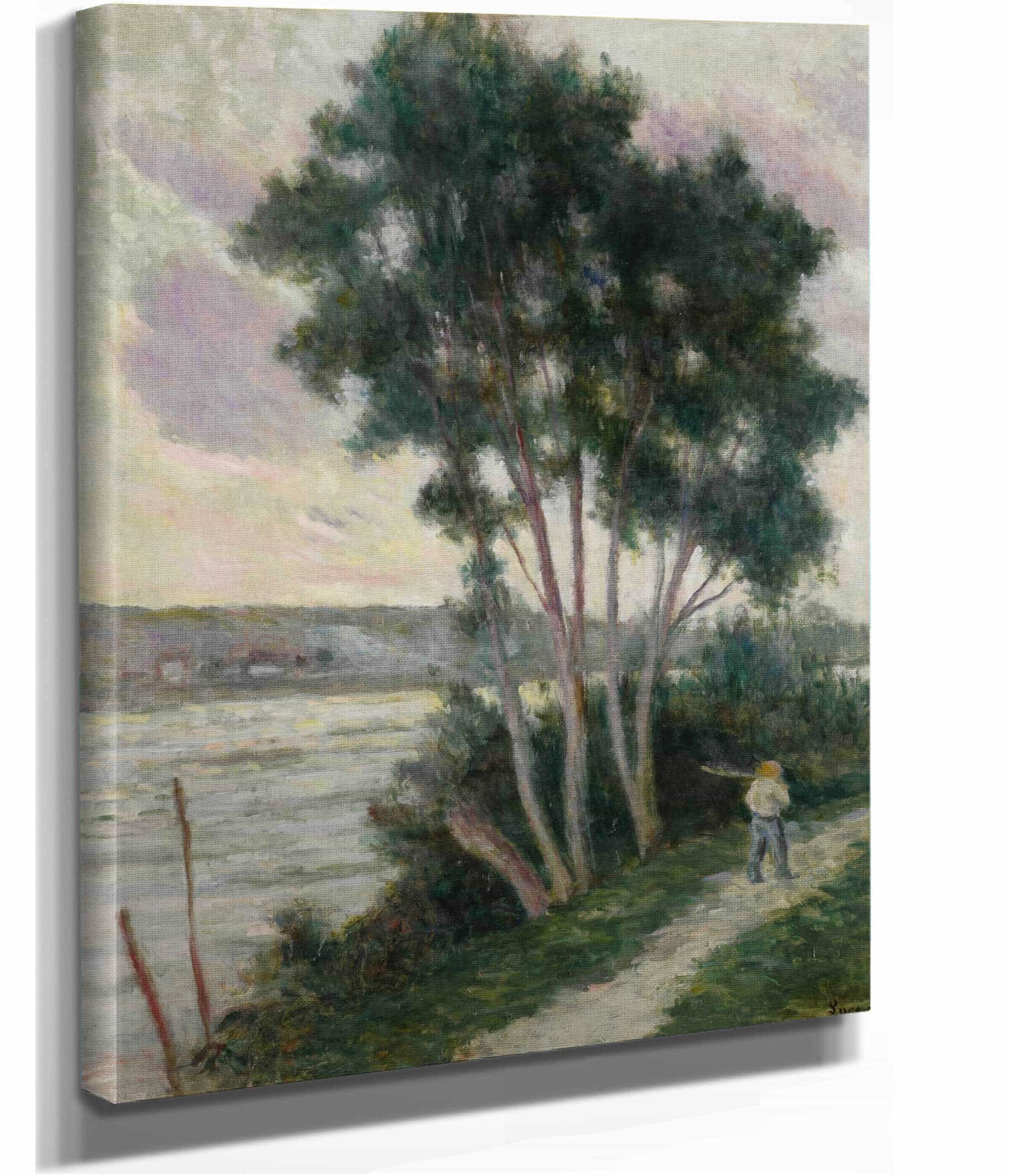 Sandrecourt Le Chemin Au Bord De La Riviere by Maximilien Luce