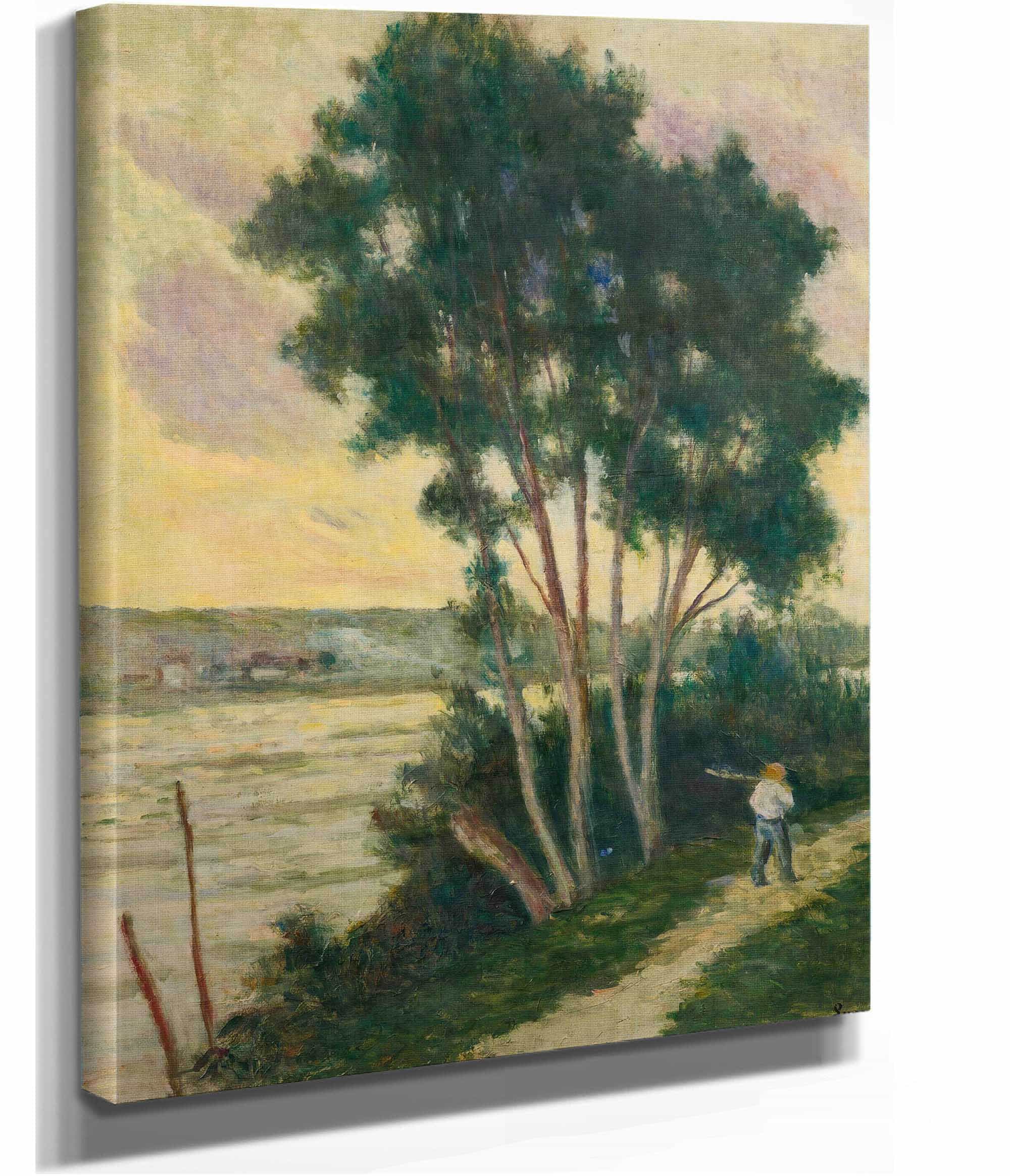 Sandrecourt Le Chemin Au Bord De La Riviere by Maximilien Luce