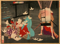Sano Jirozaemon Murdering A Courtesan by Tsukioka Yoshitoshi
