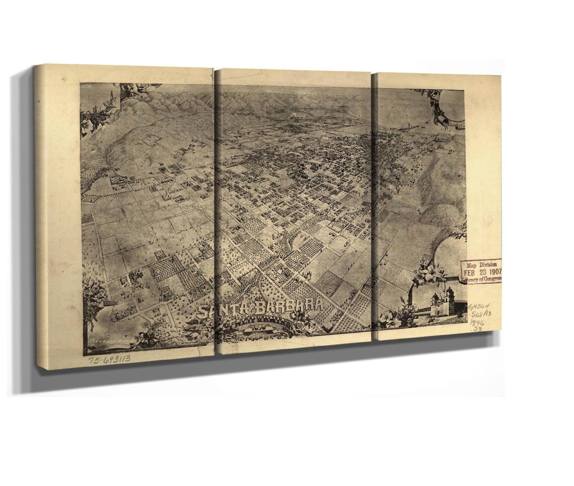 Santa Barbara California 1896  State Of California
