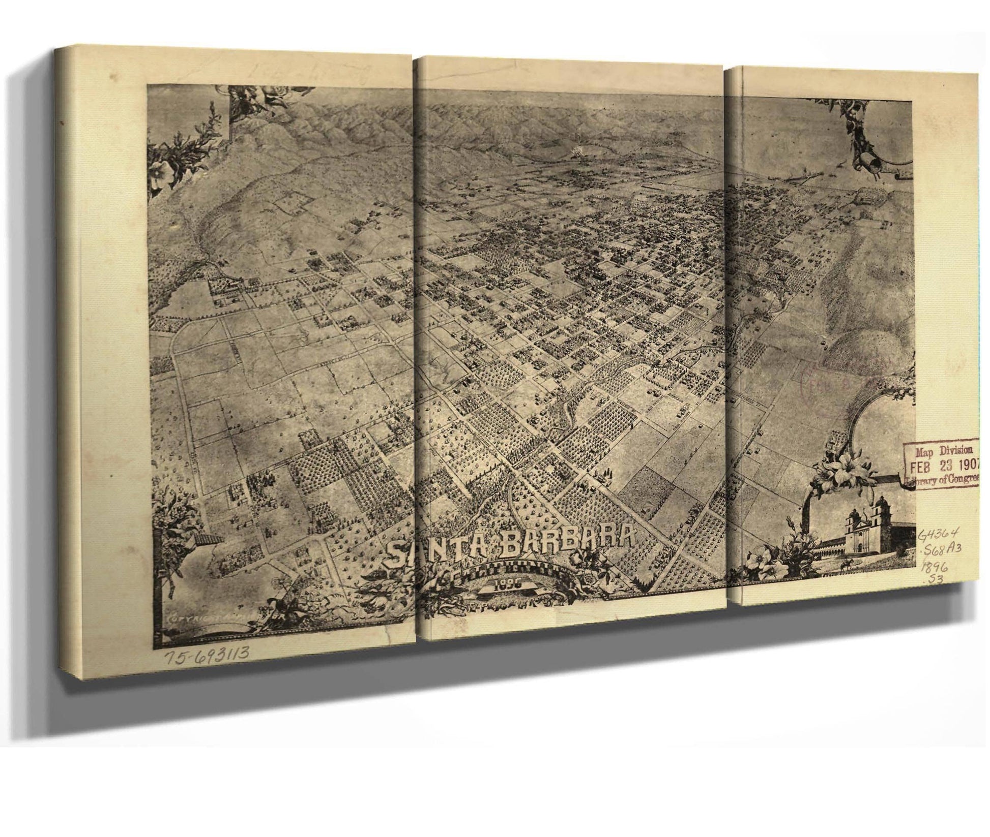 Santa Barbara California 1896  State Of California