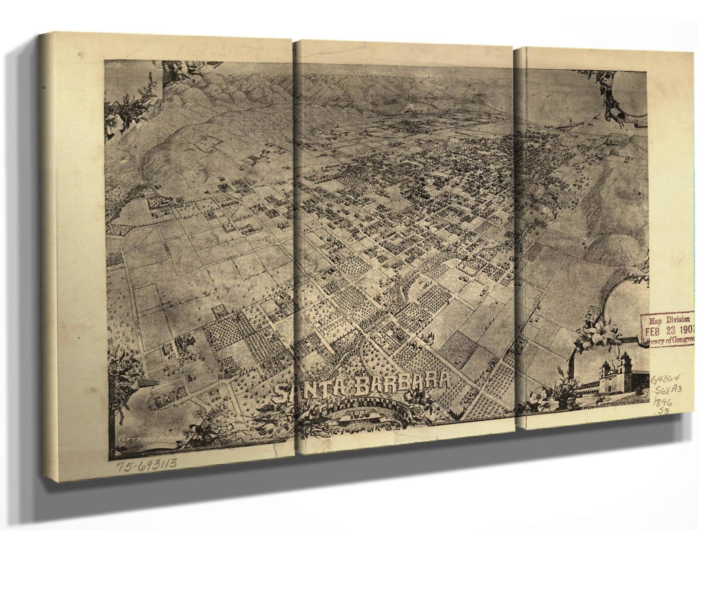 Santa Barbara California 1896  State Of California