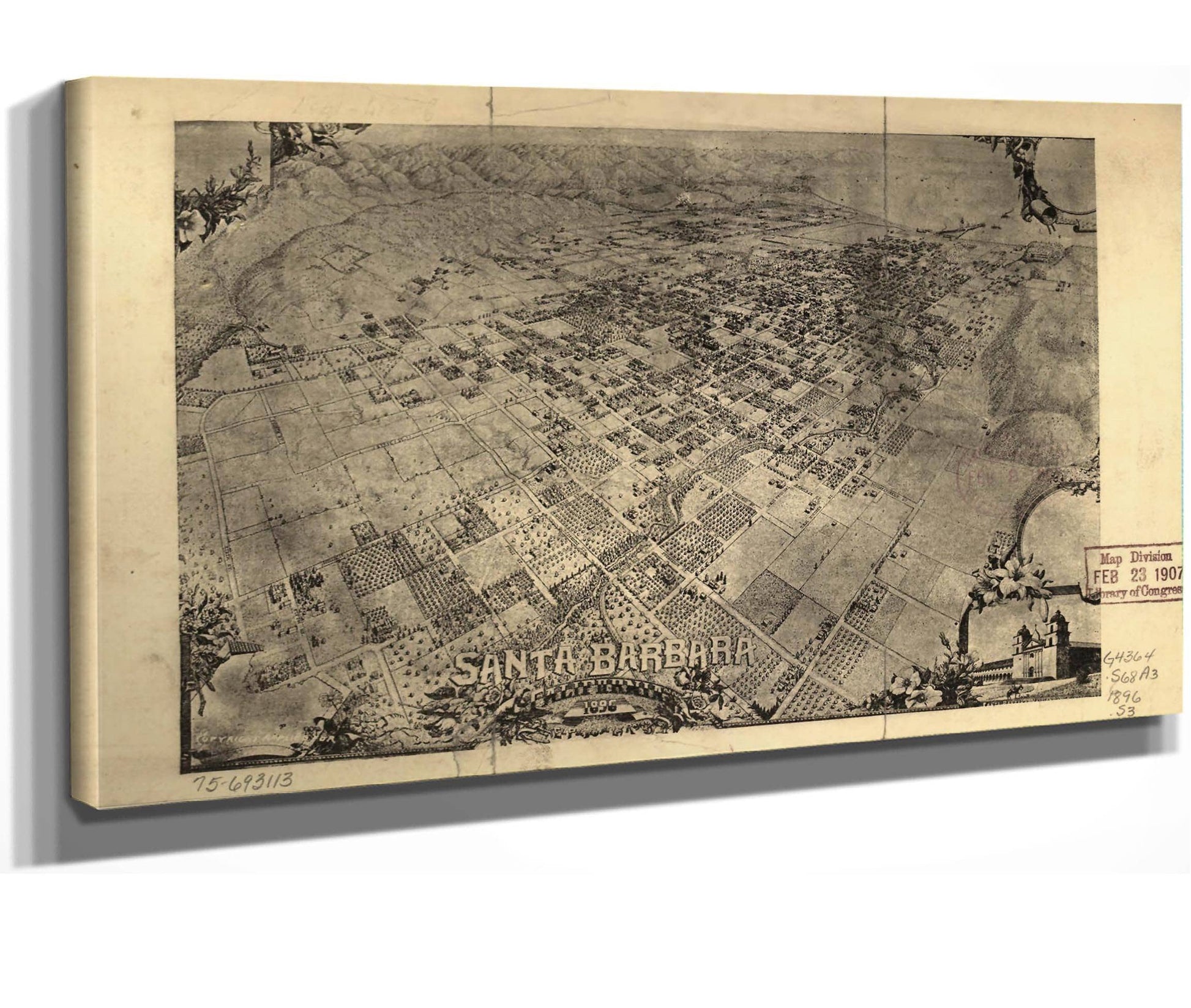 Santa Barbara California 1896  State Of California