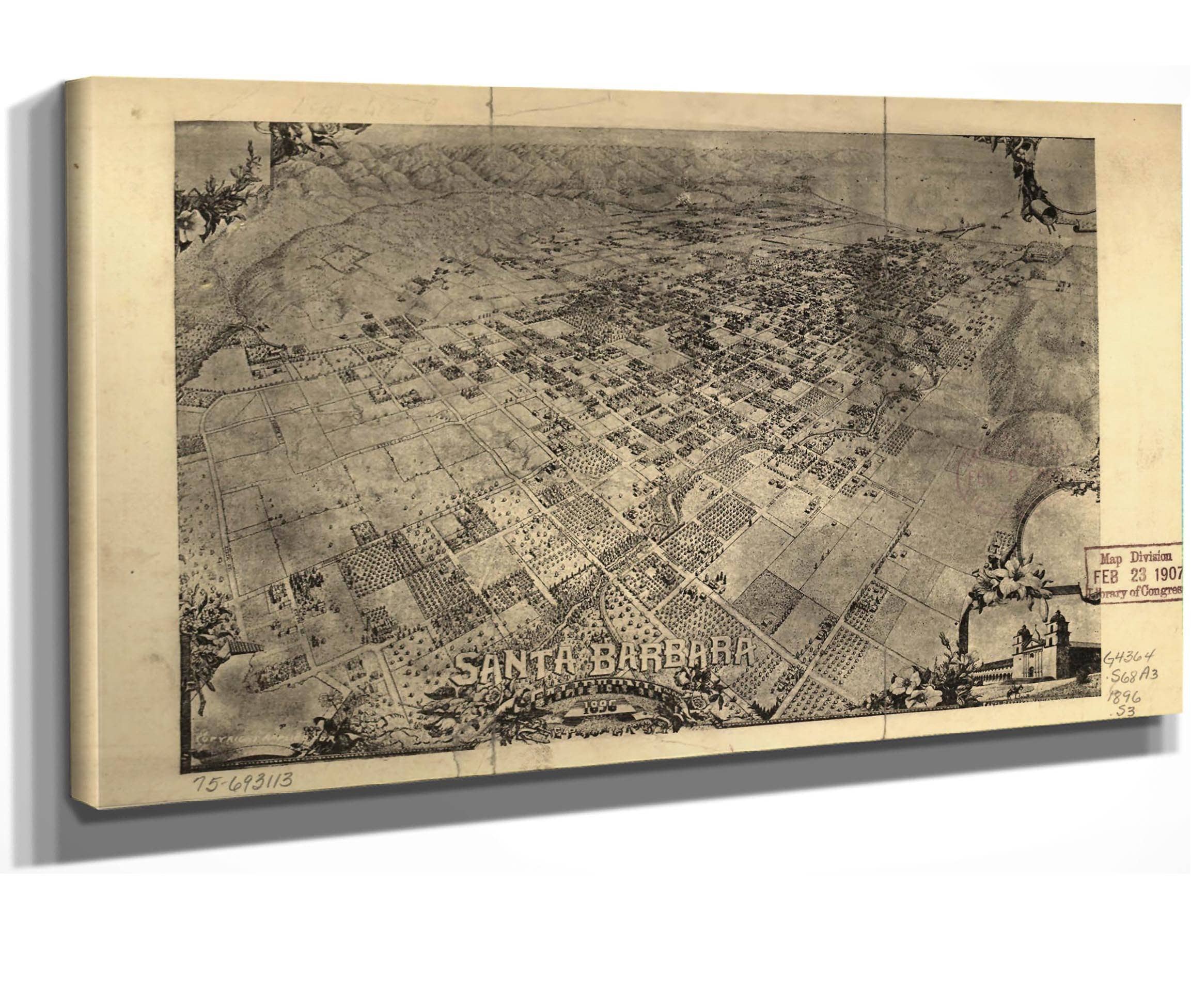 Santa Barbara California 1896  State Of California
