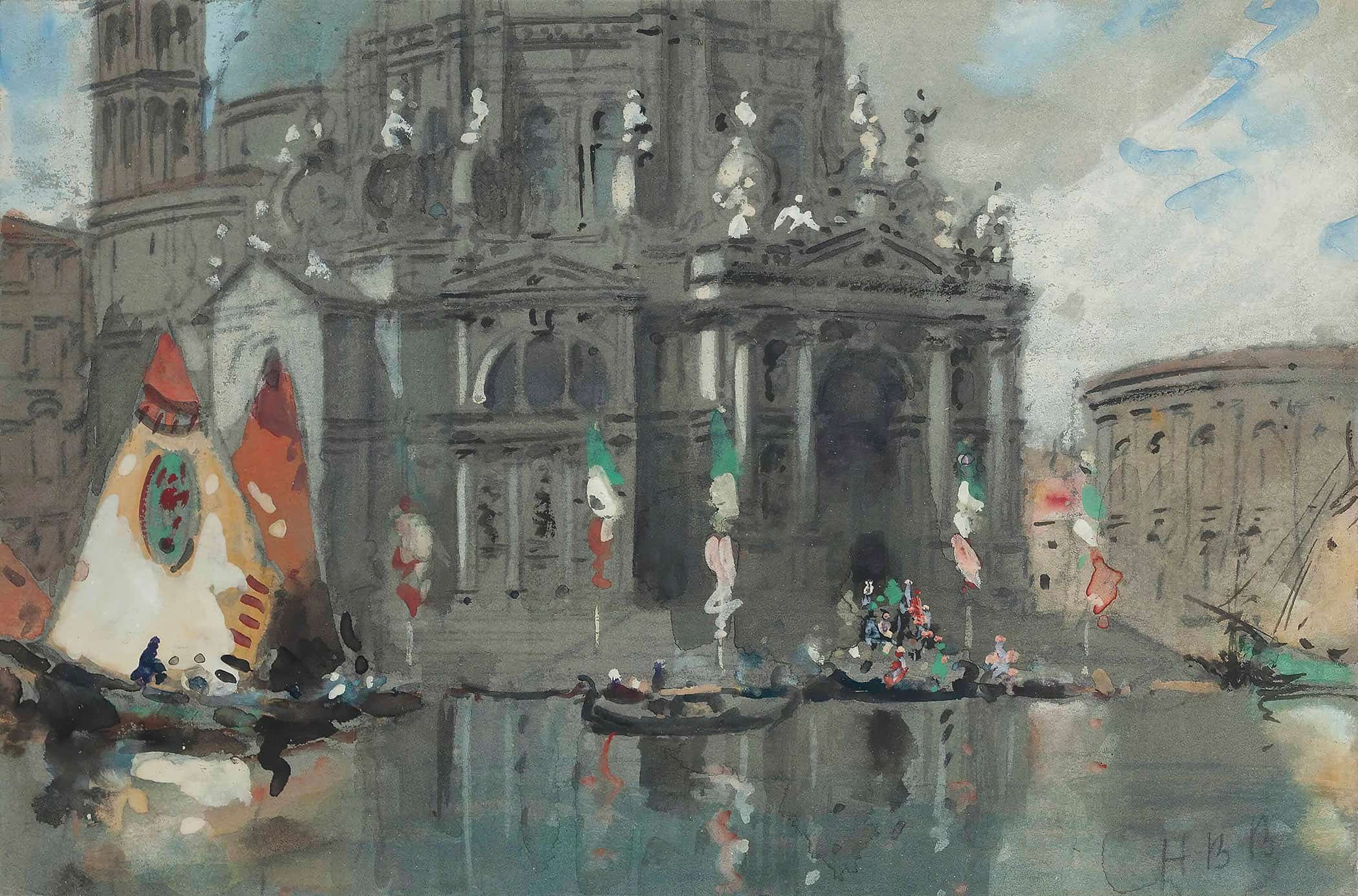 Santa Maria Della Salute Venice  by Hercules Brabazon Brabazon