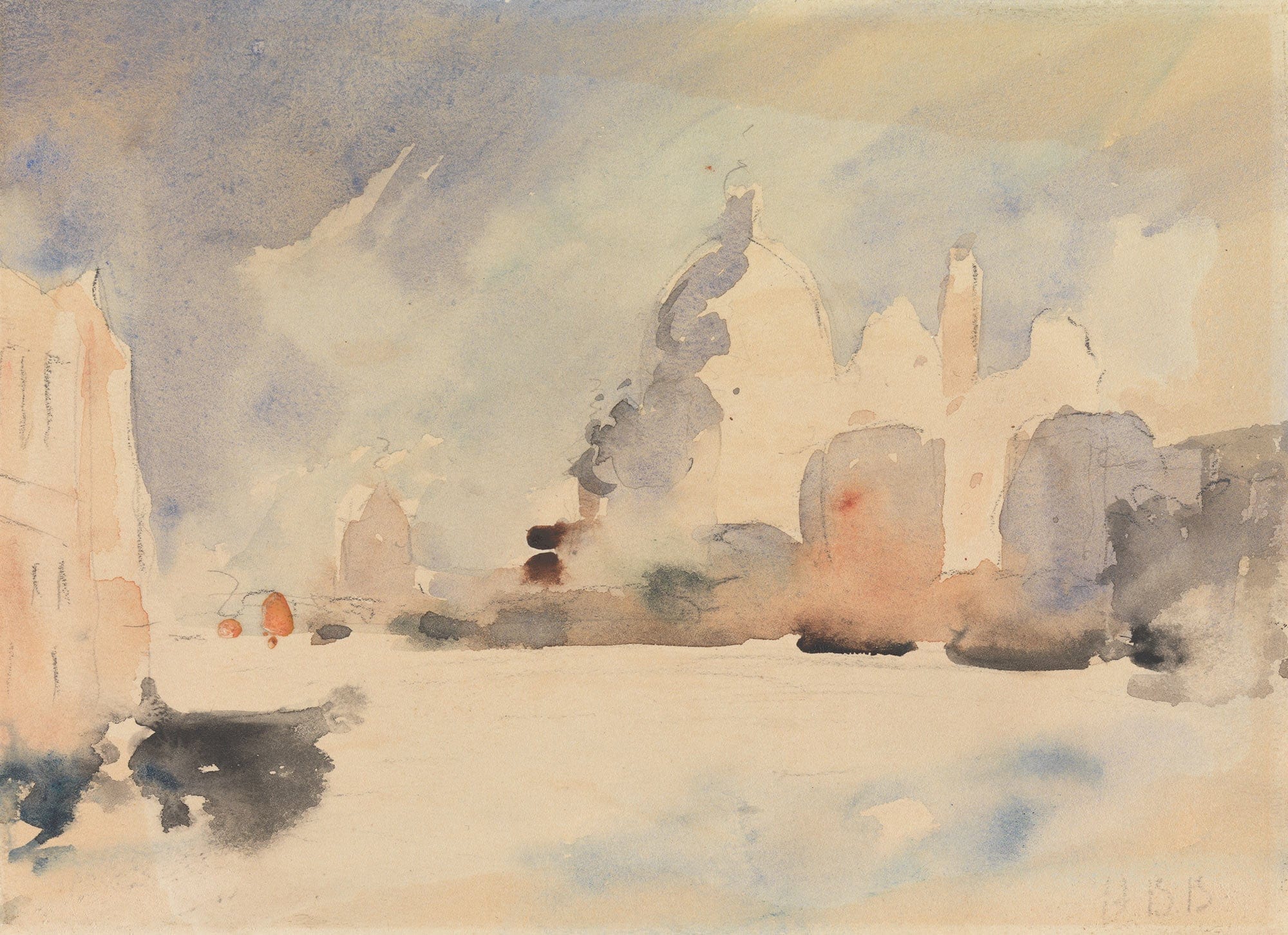Santa Maria Della Salute Venice  by Hercules Brabazon Brabazon