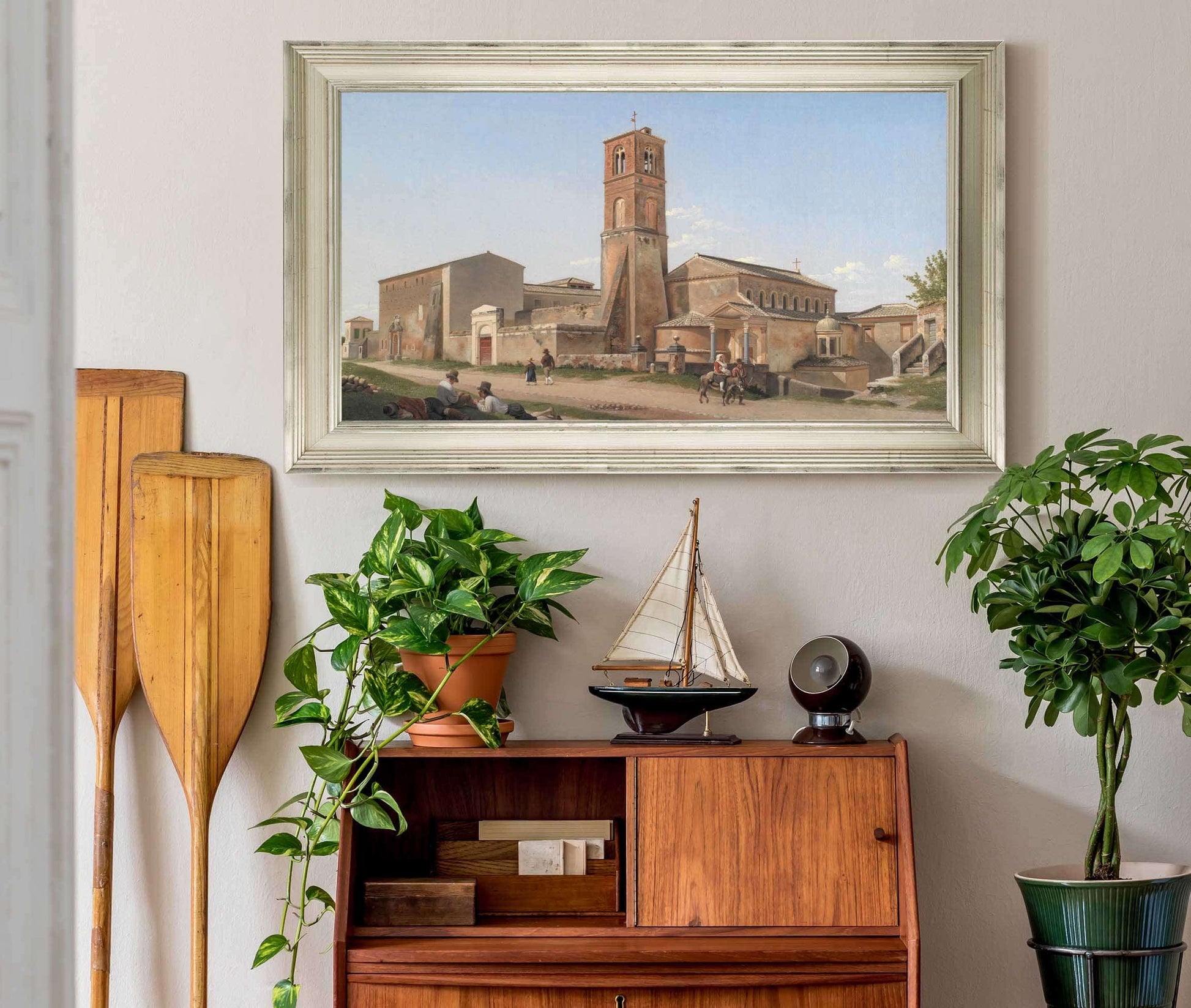 Santagnese Fuori Le Mura Rome by Christoffer Wilhelm Eckersberg