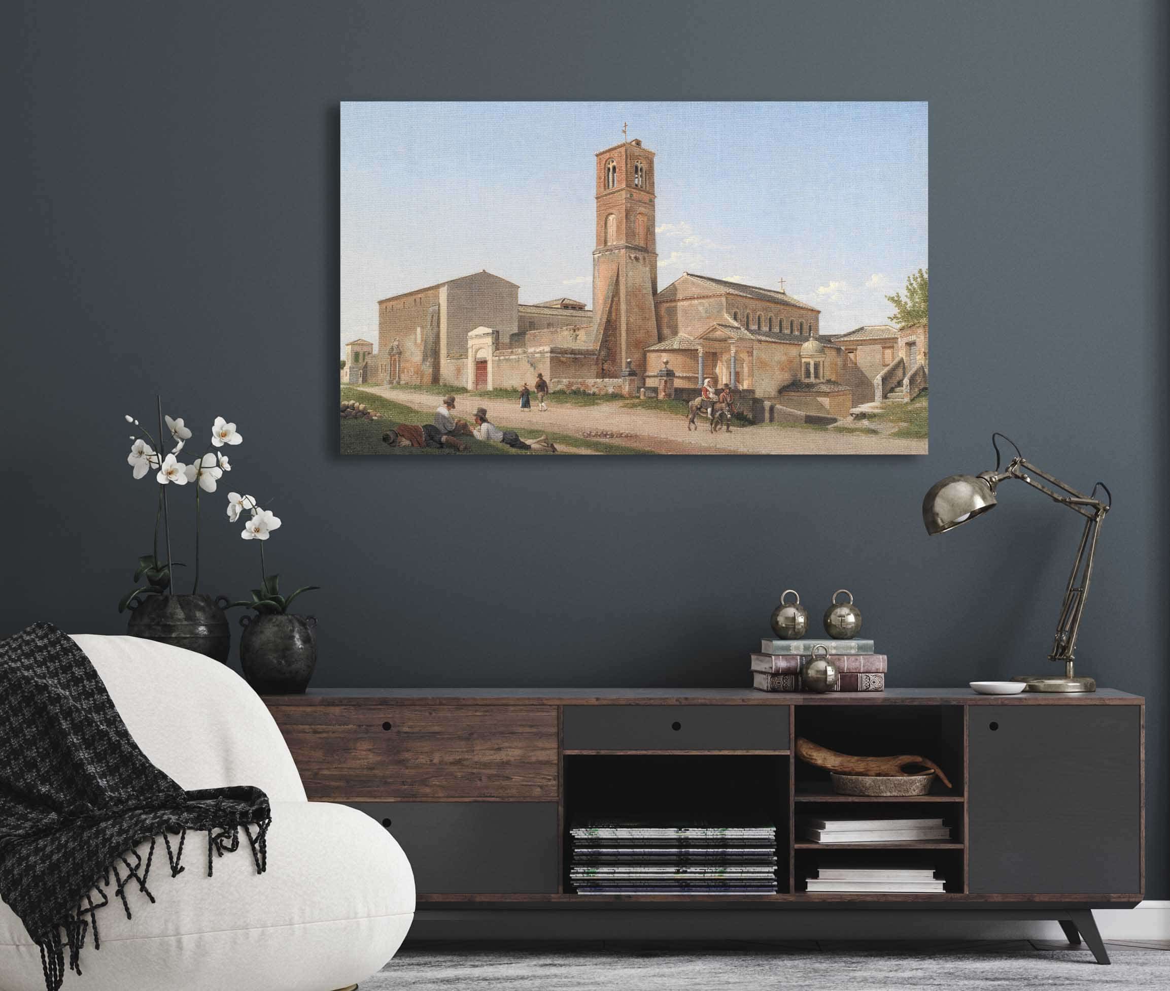 Santagnese Fuori Le Mura Rome by Christoffer Wilhelm Eckersberg