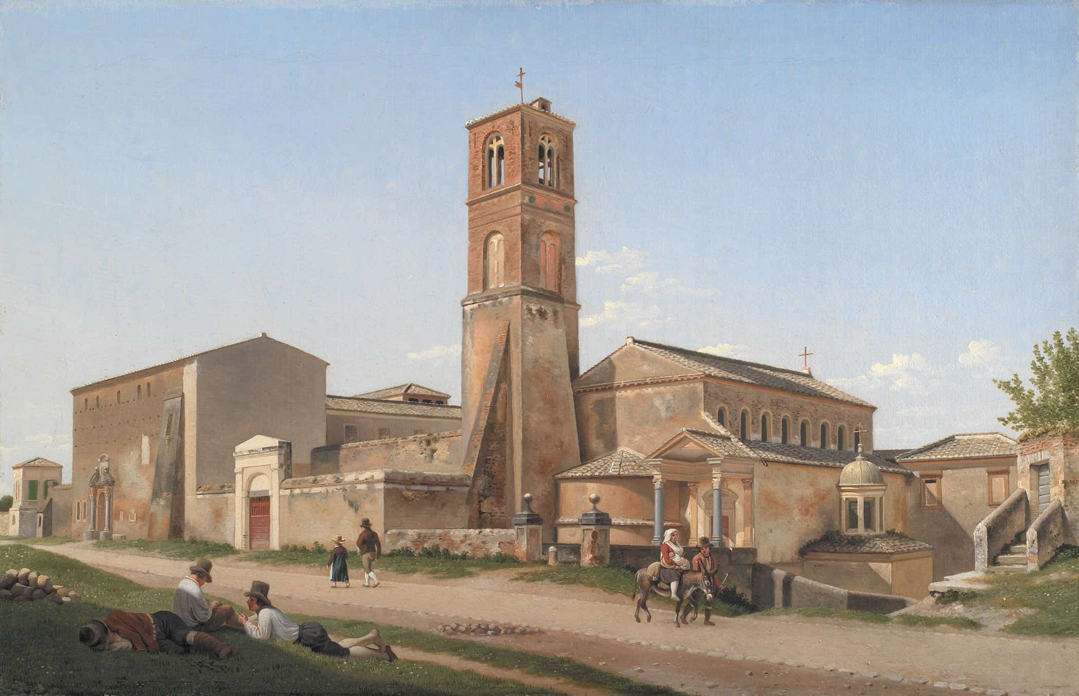 Santagnese Fuori Le Mura Rome by Christoffer Wilhelm Eckersberg
