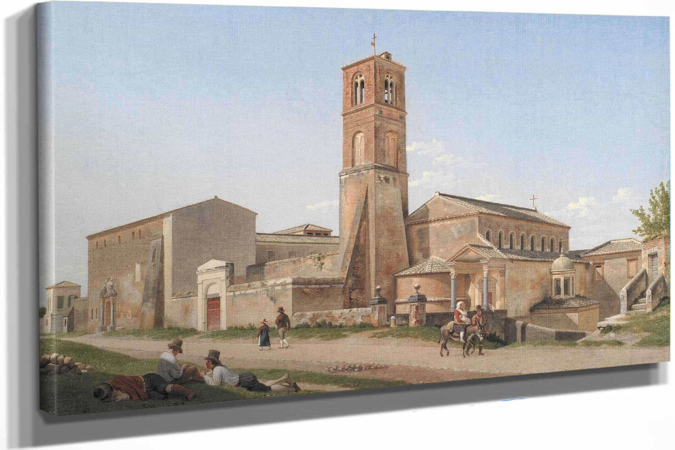 Santagnese Fuori Le Mura Rome by Christoffer Wilhelm Eckersberg