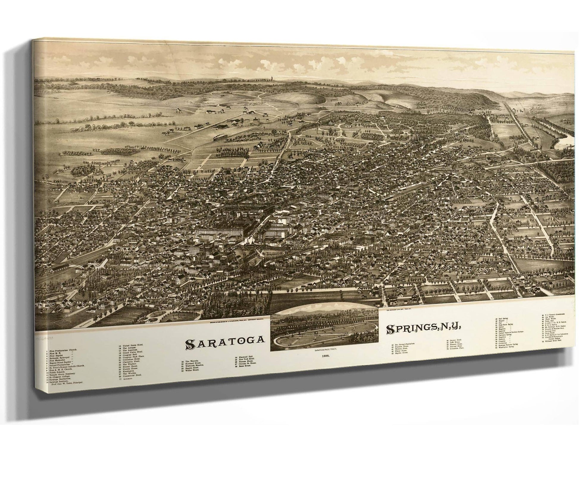 Saratoga Springs Ny 1888  State Of New York