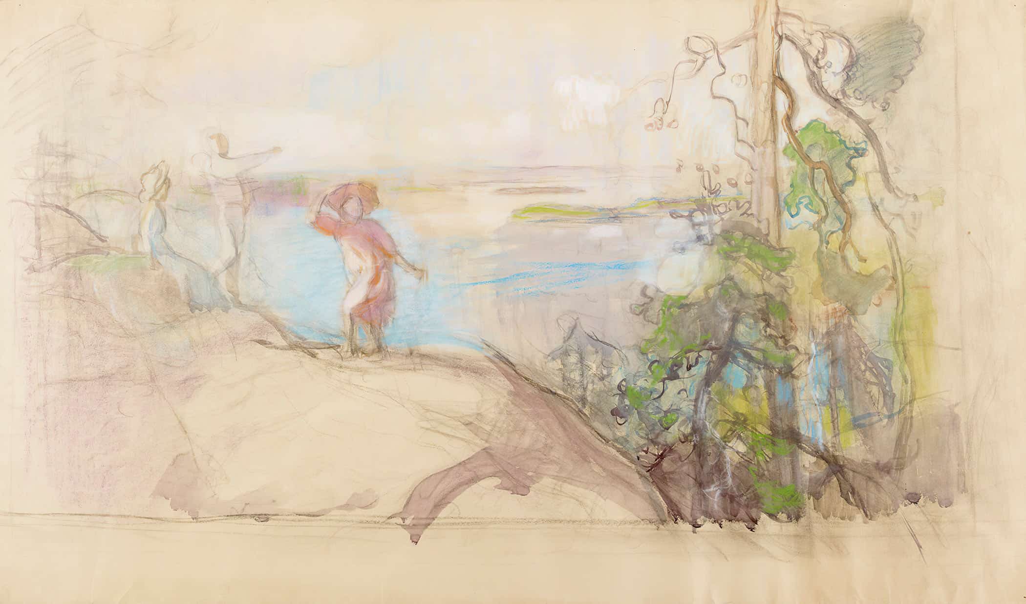 Sarvikallio Sketch  by Eero Jarnefelt