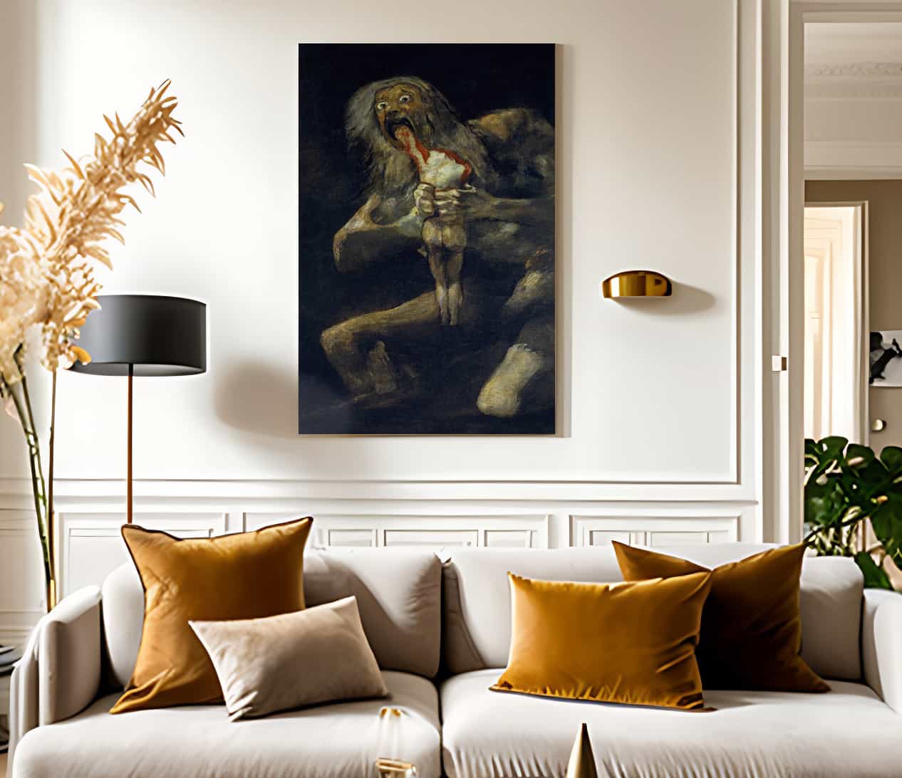 Saturn Devouring One Of His Children Print, Canvas Art, Framed Print ...