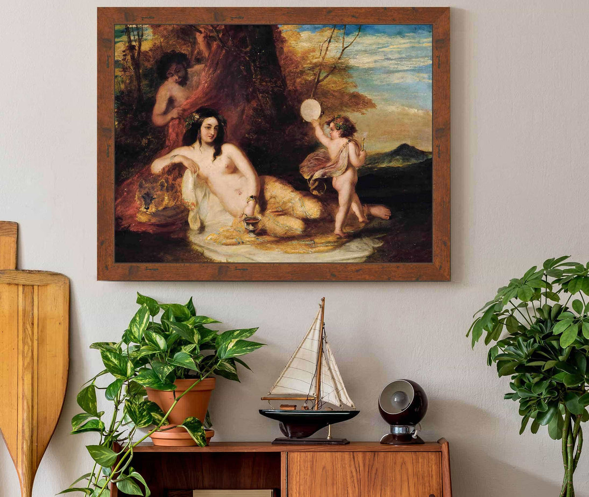 Satyr Spying On A Reclining Nymph by William Etty