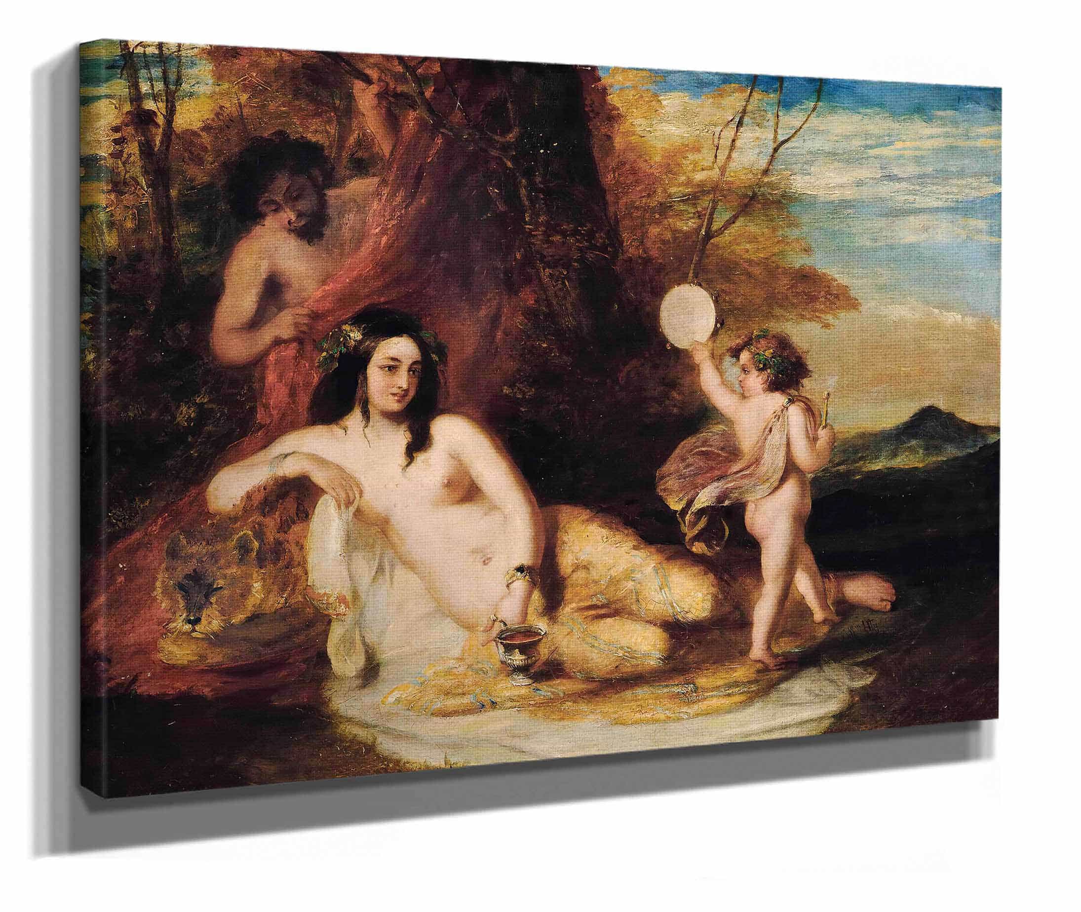 Satyr Spying On A Reclining Nymph by William Etty