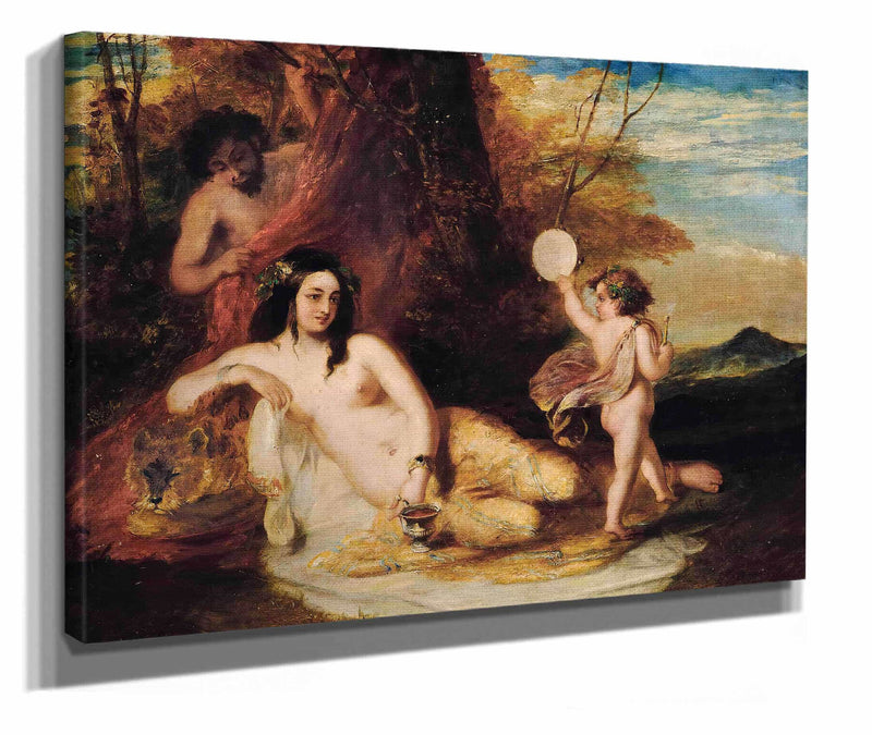 Satyr Spying On A Reclining Nymph by William Etty