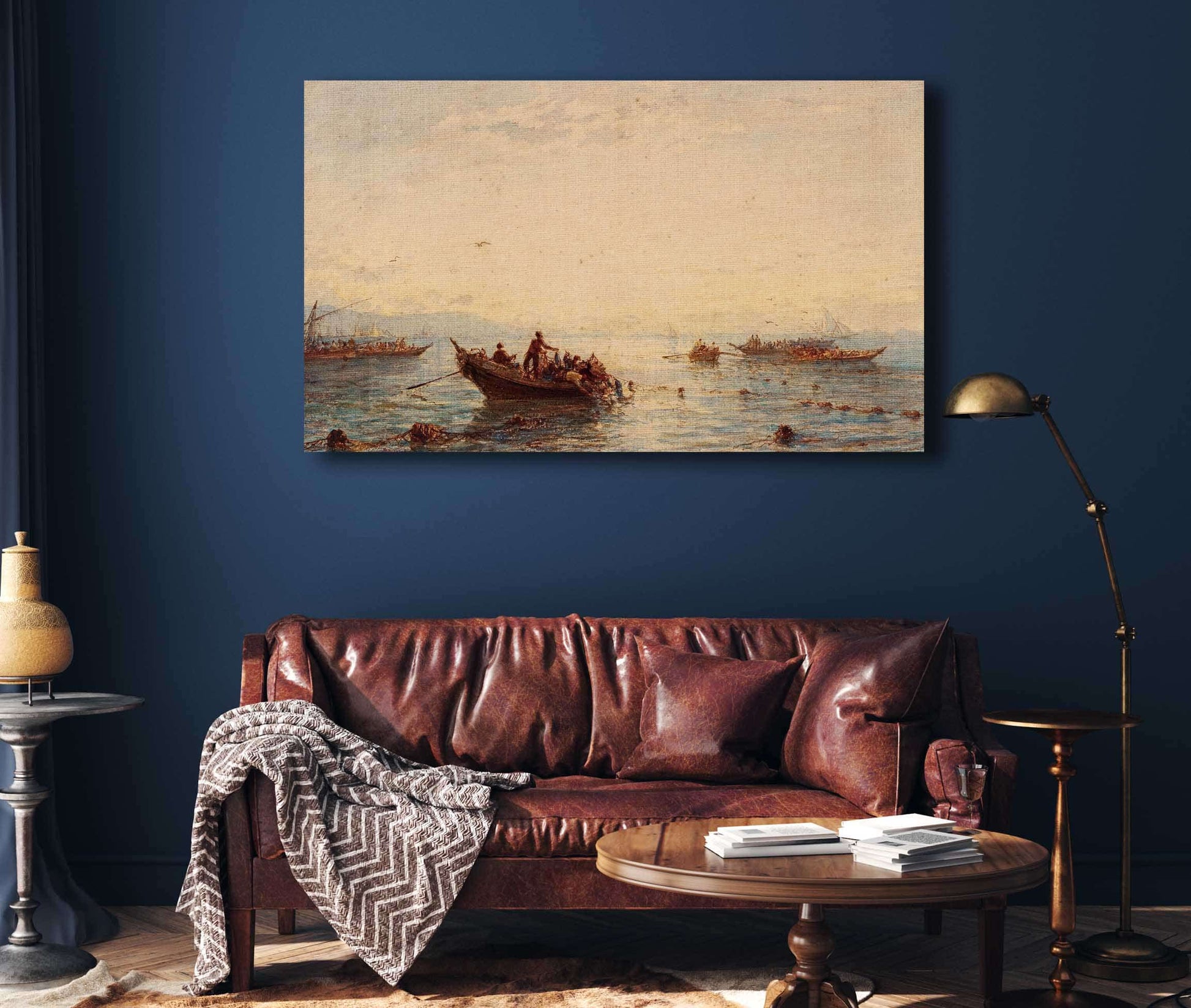 Sausset La Peche Au Thon by Felix Ziem