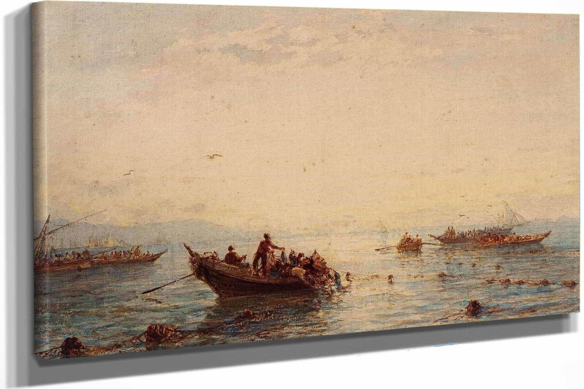Sausset La Peche Au Thon by Felix Ziem