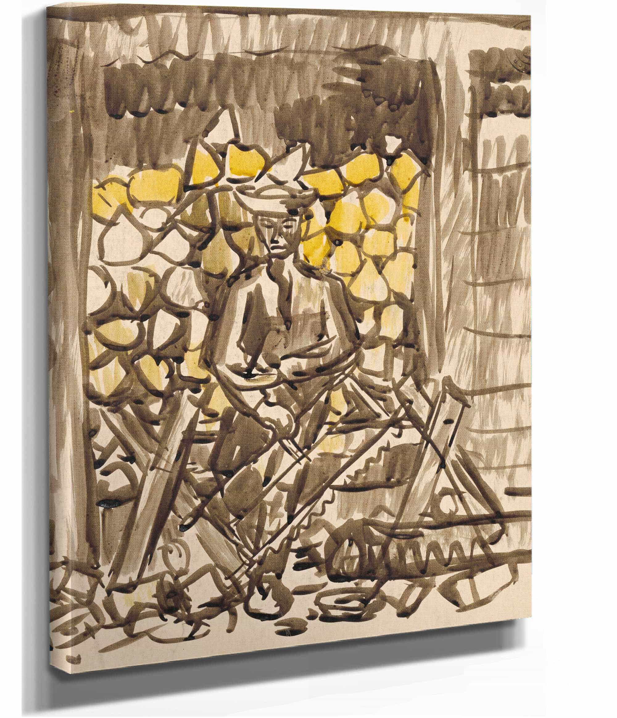 Sawing Wood   by Arnold Peter Weisz Kubincan