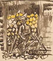 Sawing Wood   by Arnold Peter Weisz Kubincan