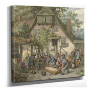 Scalding The Hog by Adriaen Van Ostade