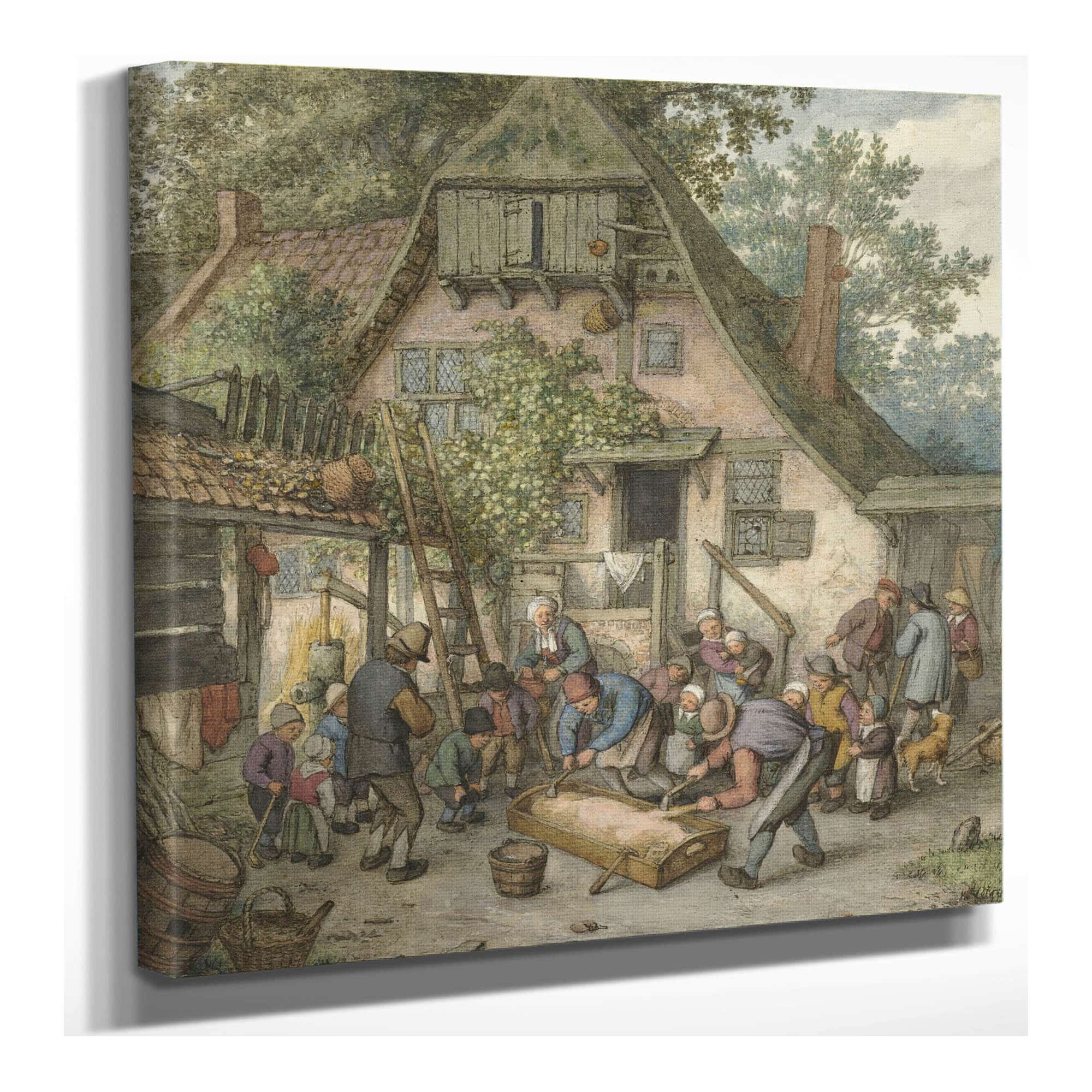 Scalding The Hog by Adriaen Van Ostade