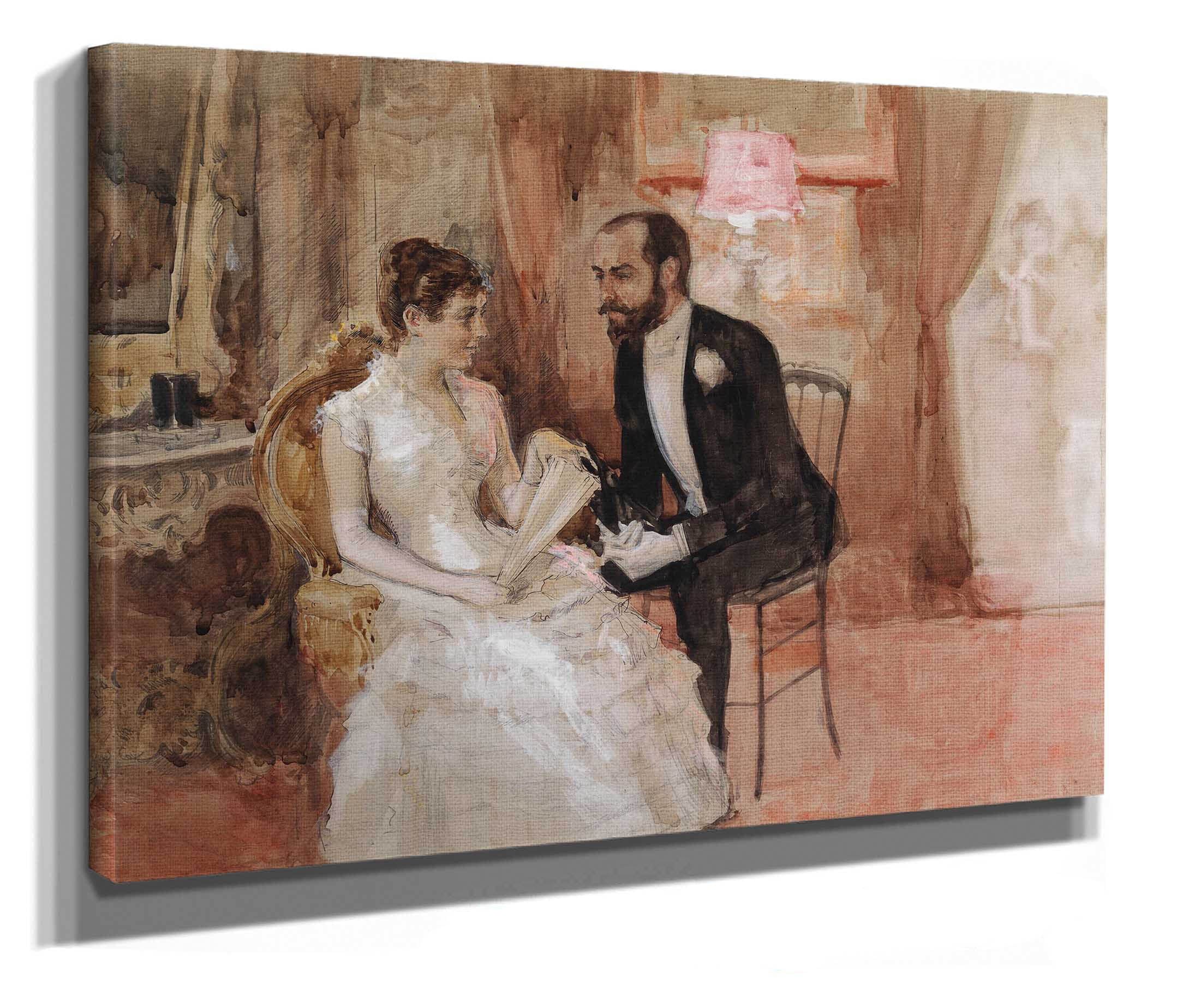 Scene At The Ball by Albert Edelfelt