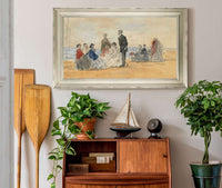 Scene De Plage by Eugene Boudin