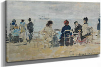 Scene De Plage by Eugene Boudin