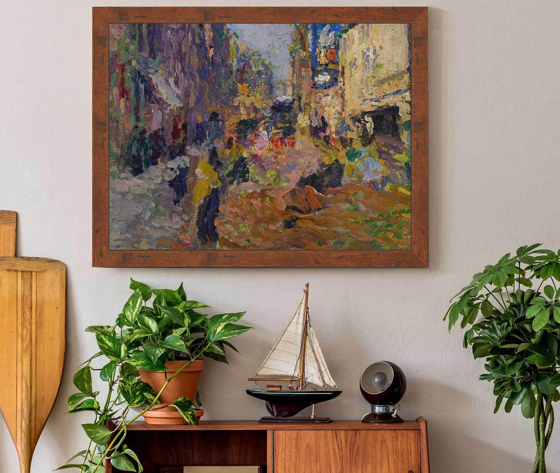 Scene De Rue by Henri Martin