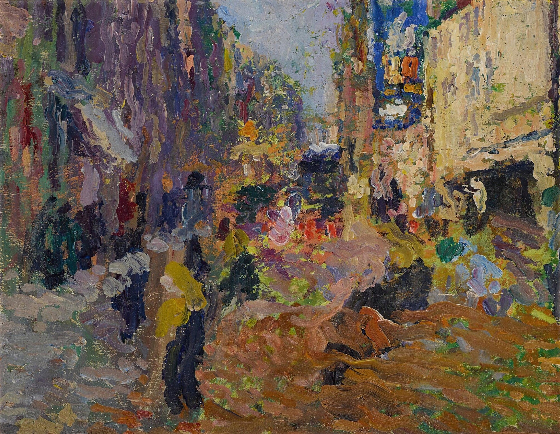 Scene De Rue by Henri Martin
