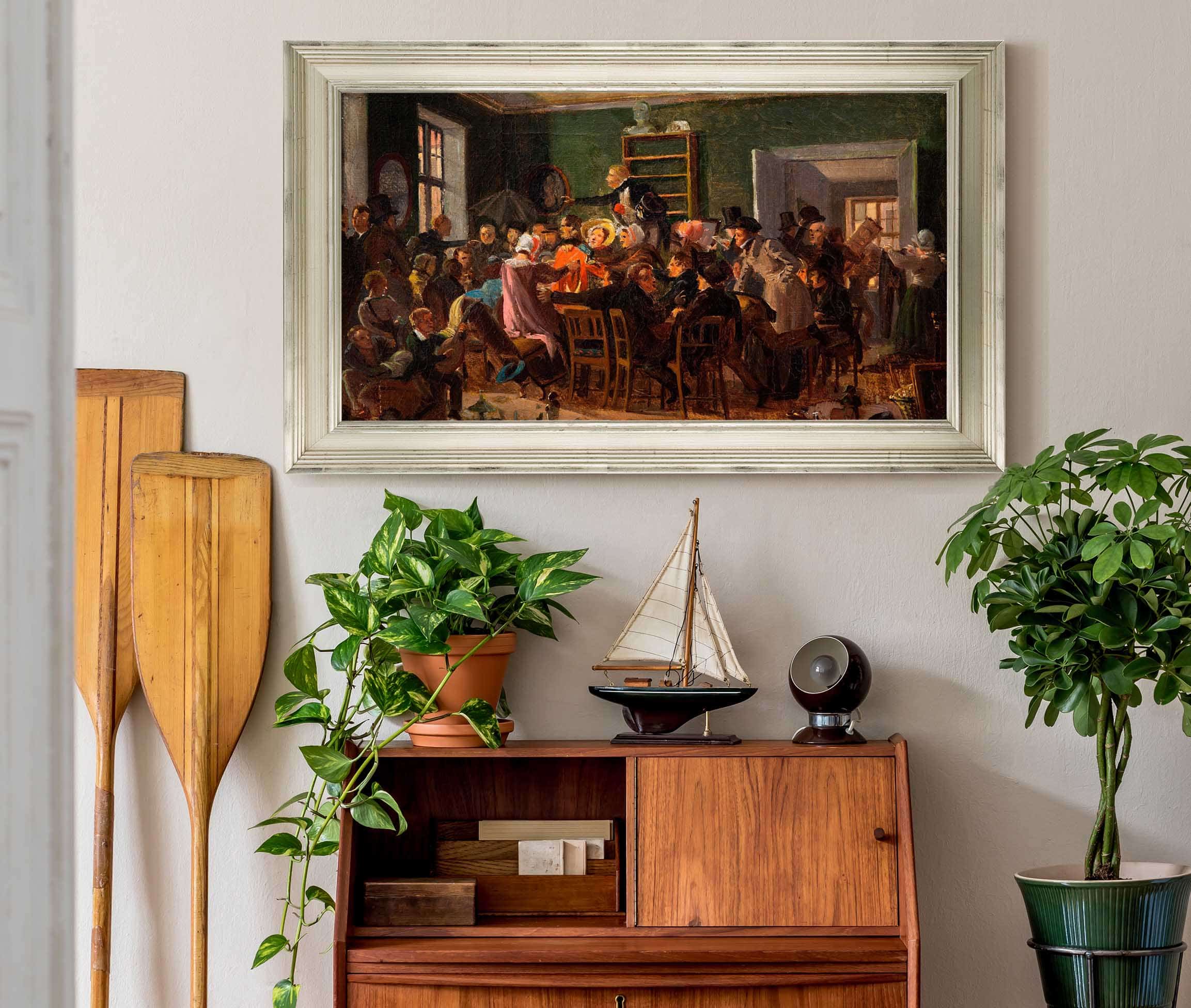 Scene From An Auction by Wilhelm Marstrand