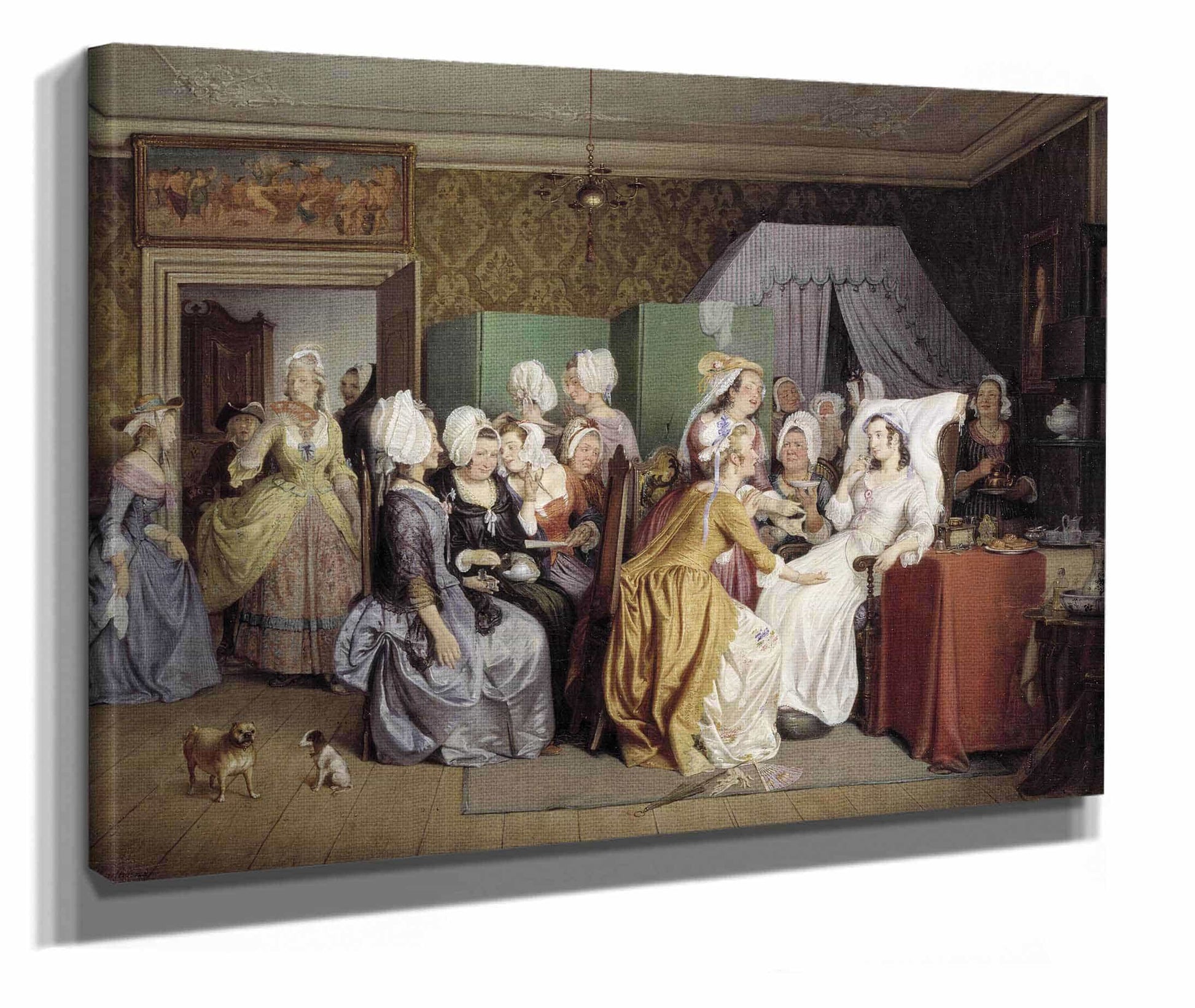 Scene From Ludwig Holbergs The Lying In Room by Wilhelm Marstrand