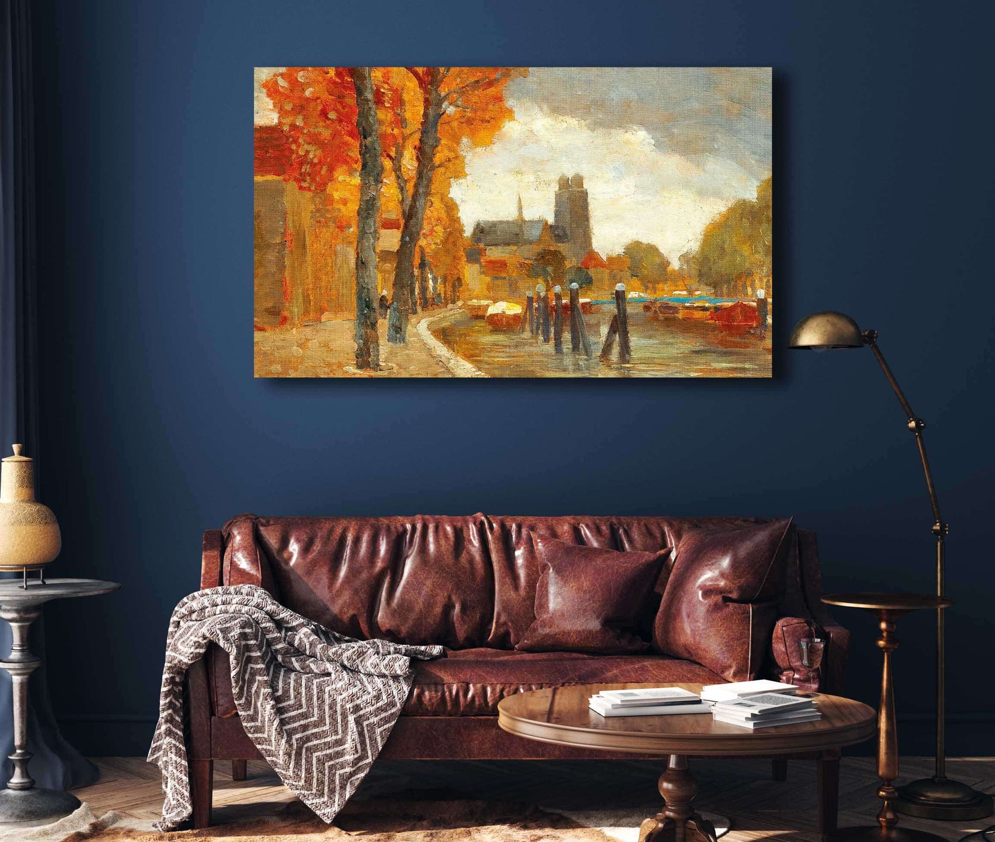 Scene In Dordrecht by Tina Blau