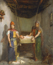 Scene In The Jewish Quarter Of Constantine by Theodore Chasseriau